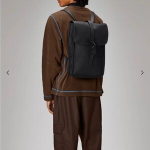 Rains Black Backpack